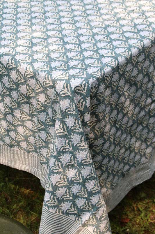 Cotton Tablecloth, Sage Brush