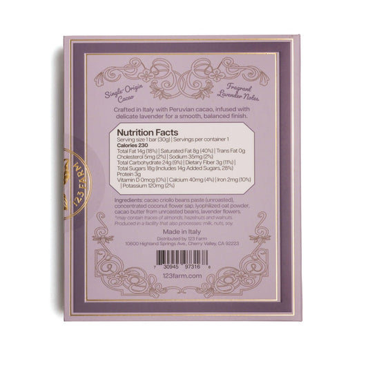 Organic Lavender Chocolate Bar