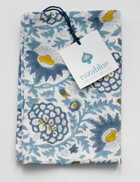 Cotton Kitchen Towel, Sunny Day Blue