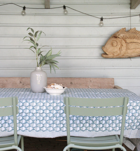Cotton Tablecloth, Sage Brush