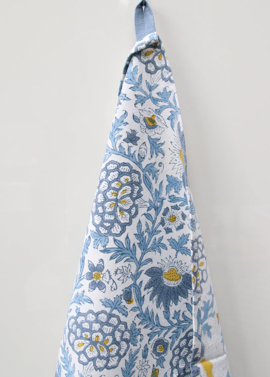 Cotton Kitchen Towel, Sunny Day Blue