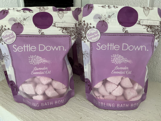 Settle Down lavender bath bombs