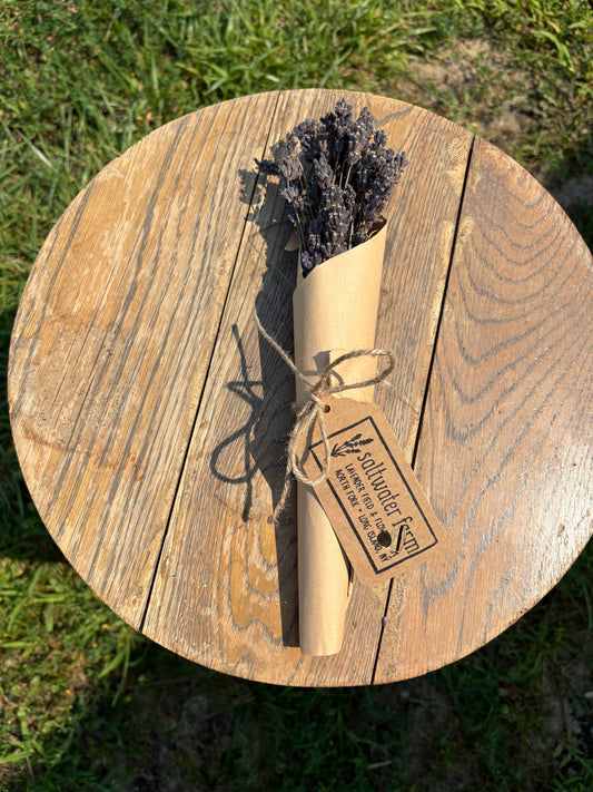 Dried lavender bundle