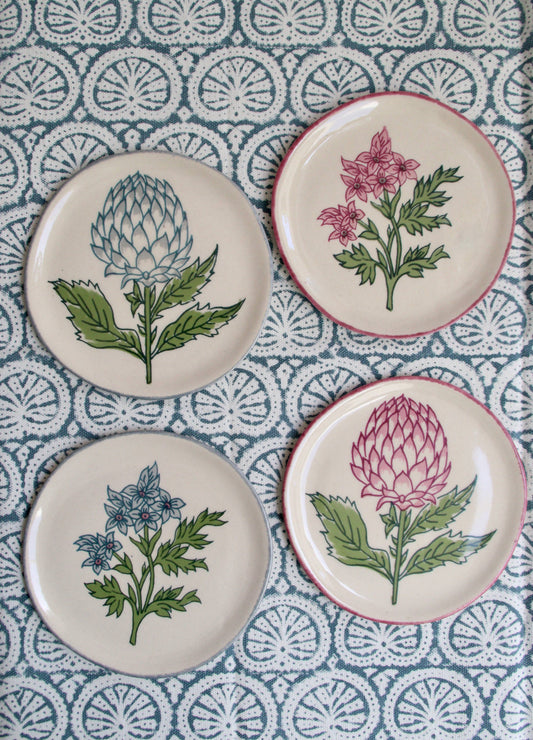 Set of 4 Mini Handmade Plates
