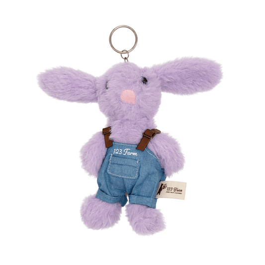 Mini Farm Lavender Bunny Keychain