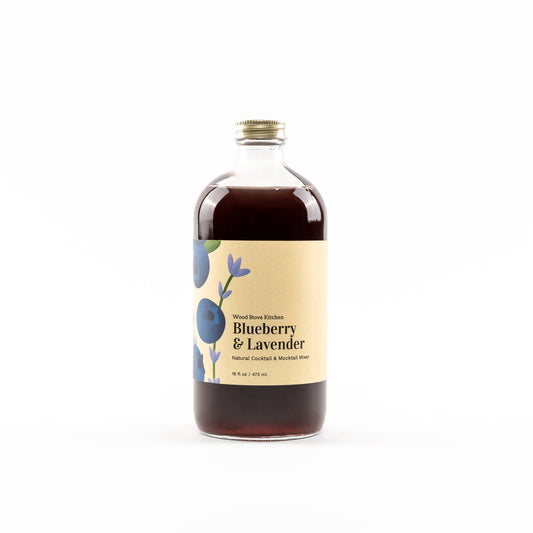 Blueberry and Lavender Cocktail and Mocktail Mixer